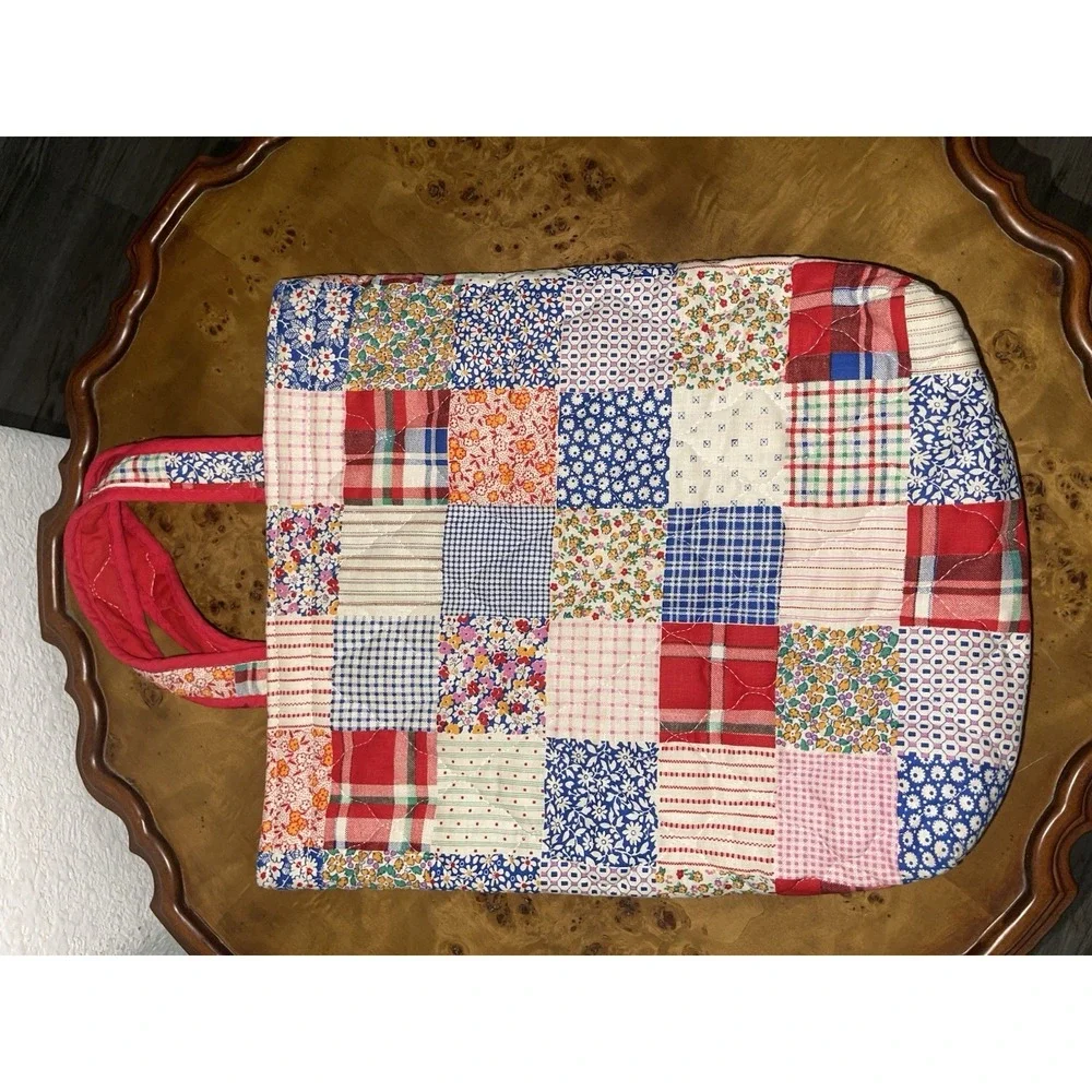 Vintage Patchwork Bag / Tote Quilt pattern Hobo Hippie By Now Design Snap Close
